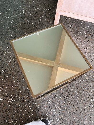 mirrored table