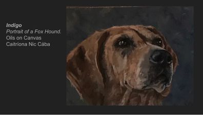 Fine Art Painting - Fox Hound - dog