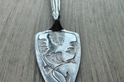 Vintage Mayell silver-plated cake slice server.