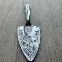 Vintage Mayell silver-plated cake slice server.
