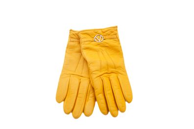 Valentino Lamb Leather Gloves - Cashmere Lined