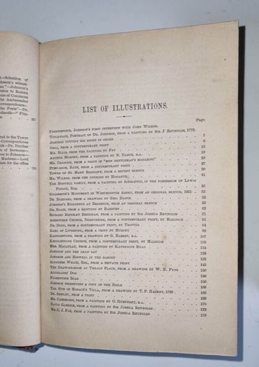 James Boswell, The Life of Samuel Johnson, 1851. Illustrated, First Edition.
