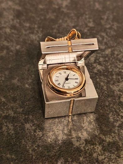 Miniature Present Clock In Box