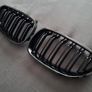 BMW 5 Series E60 E61 Gloss Black Kidney Grilles Brand New Image 2
