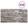 3D Wall Panels with Dark Grey Brick Design 10 pcs EPS Image 2