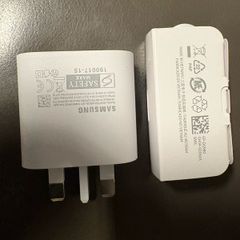 Brand new Samsung fast charger 25W plug and C type cable white colour