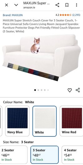 Super Stretchable 3 Seater Sofa Cover