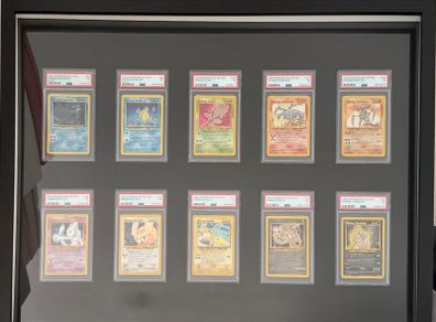Pokemon - Shining Set - Charizard, MewTwo,  - Graded - PSA