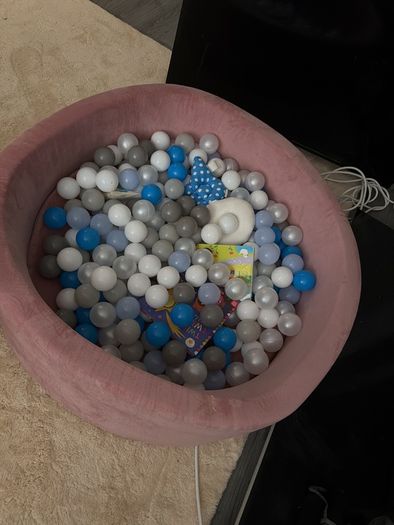 Pink Baby Ball Pit with Balls