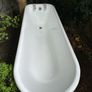 Cast iron bath with taps Image 6