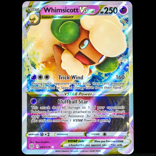 Whimsicott VSTAR 065/172 Ultra Rare Holo Brilliant Stars SWSH Pokemon Card