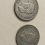 Two GB Half crown 1945&1946 50% silver Image 2