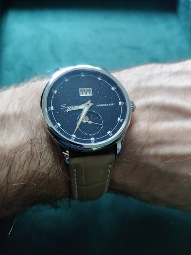 Sugess Moonphase Mechanical, Big Date Automatic 41mm Watch with Sapphire Crystal