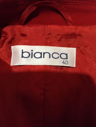 Red Wool Blazer Coat
