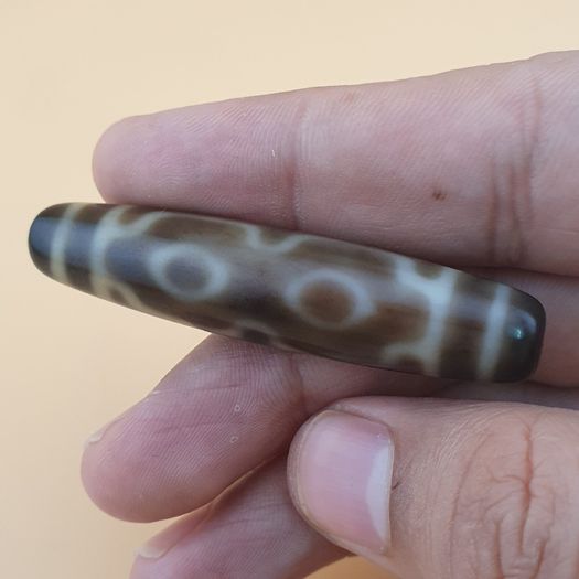 Vintage Himalayan Tibetan 4 Eyes Agate Dzi Bead Amulet