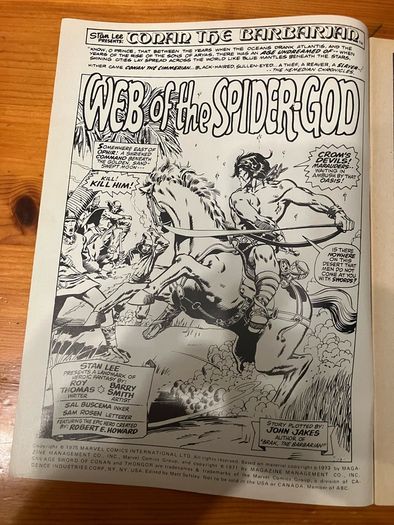 Comic: 'Savage Sword of Conan' no. 14 (June 7,1975))