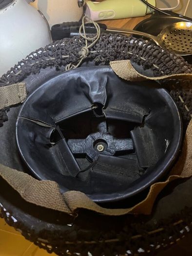 Untouched 1940 WW11 British MKII war helmet
