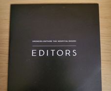 Editors Smokers Outside The Hospital Doors Promo CD Single