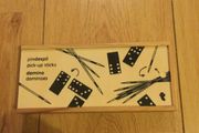 Pindespil pick up sticks and domino games Brand New