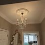 Ceiling lights. 2 Chandelier lights with 3 bulbs in each. Image 4