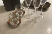 I have other pieces too ( plates) - A bundle of Rosenthal Pieces- 4 Classic Belcanto Champagne Flutes, Brown Rectangular Cake Plate, 2 Studio Line Espresso- Sammeltasse Nr 2 saucers