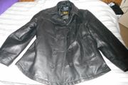 Pea Coat US Navy Leather Jacket Large