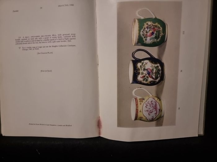 1966 Sothebys Catalogue of Highly Important English Porcelain, the property of Selwyn Parkinson. Worcester the first period. (hardback)