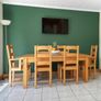 Solid Wooden Dining Table and Matching Chairs Image 3