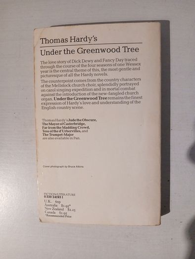 Under The Greenwood Tree by Thomas Hardy