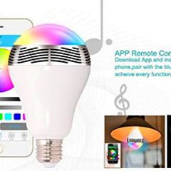 SmartBulb Wireless Bluetooth Audio Speakers E27 LED RGB Light Music Bulb