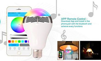 SmartBulb Wireless Bluetooth Audio Speakers E27 LED RGB Light Music Bulb