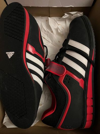 Adidas power lifting weightlifting shoes size 10 uk