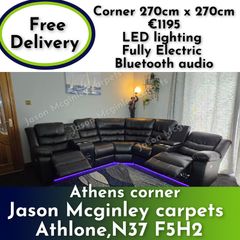 (NEW) Athens reclining corner - Electric