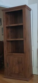 Tall wood bookcase / cabinet