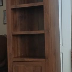 Tall wood bookcase / cabinet