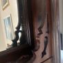 Mirror mantel - dark brown wood Image 3