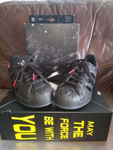 Adidas Superstar Star Wars Darth Vader Trainers Very Very Rare New Boxed