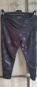 Workout leggins camouflage style very low rise with zip size s
