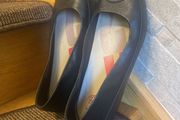 FItlop black leather flat shoes