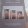 Candle Set/"Pure Decor" Glass Flicketing LED Candle Set (3) .. Reduced Image 4