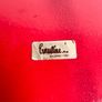 Vintage Ernestine Salerno Italy Red Charger Plate 30cm 1950s MCM Ceramic Platter Image 6