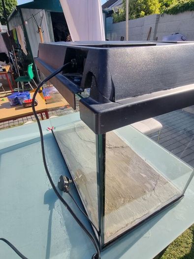 Small Aquarium / Terrarium With Light Lid
