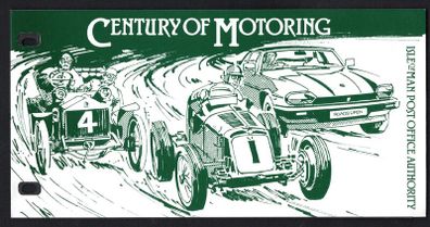 1985 Isle of Man Centenary of Motoring Commemorative Stamp Presentation Pack