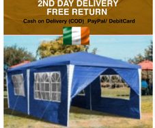 High Quality 3 x 6 m Gazebo Party Tent UV Marquee Protection Tent with 6 Side Panels and Waterproof Tent