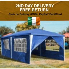 High Quality 3 x 6 m Gazebo Party Tent UV Marquee Protection Tent with 6 Side Panels and Waterproof Tent