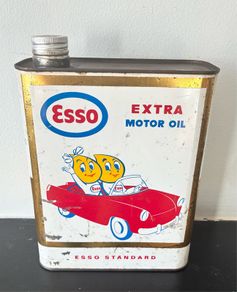 Vintage Esso 2L Oil Tin