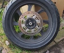 honda pcx front wheel with new tyre