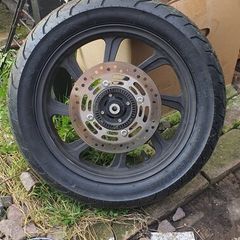 honda pcx front wheel with new tyre