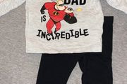 Incredibles 2 piece outfit 0-3 monthe