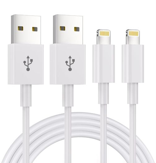 2Pack 3M iPhone Lightning to USB Cable - 10 Foot, 2.4A Fast Charging Cable for iPhone 14/13/12/11 Pro Max/XS/XR/X/8/7/6 Plus/5, iPad and iPod